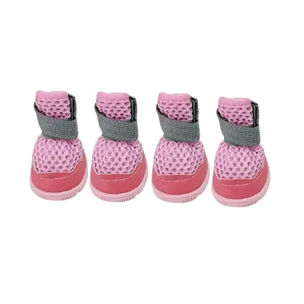 Pink and Gray Dog Boots NIP